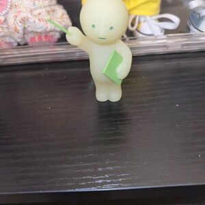 Glow-in-the-Dark Action Figure with Green Accents